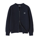 [With Brooch] RÉSERVE 2-WAY OVER FIT ZIP KNIT CARDIGAN (3color)