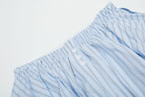 Balloon Stripe Elastic Skirt 231812497