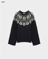 Nordic snow flake knit