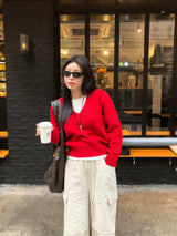 [MADE] FIFTY WOOL V-NECK KNIT