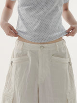 Piker snap cargo bermuda pants -3C