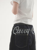 Star lettering patch short-sleeve T-shirt -3C