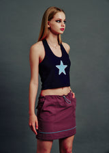  NYLON SKIRT PURPLE