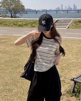 メクトストライプショートスリーブTシャツ