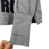 destroy hand hooded long sleeve