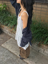 Mameko Lace Sleeveless Layered One Piece