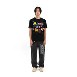 ステッカーパックTシャツ (BLACK)