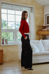 MOON NIGHT WIDE PANTS / BLACK