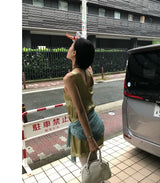 Dear. Antique Satin Lace Slip Mini Dress