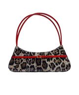 Mini Buckle Small Baguette Bag - Pretty Leopard