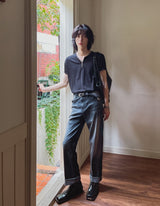 ゼロラウンドハーフジップアップ半袖Tシャツ