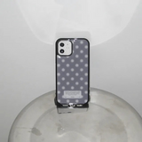 snow dot purple gray
