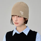 Leaf VZ Logo Waffle Beanie / Beige