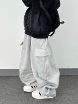 rugged fleece big balloon pants