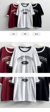 weat coloring short-sleeved T-shirt