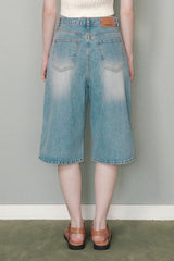 Summer Denim Bermuda Pants