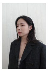 chubby earring (silver925)