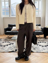 All day semi wide slacks(3color)