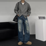 ALL MUSH Pockets Wool Knitwear Zip-Up (4 colors)