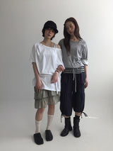 オーリン マザーオブパール オフショルダー Tシャツ(2color)