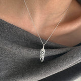 [925silver] Leaf necklace