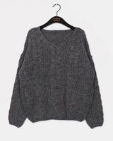 Wittle alpaca twisted V-neck knitwear
