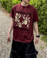 タッチグラフィックオーバーサイズハーフTシャツ