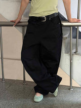 Dyeing panel wide pants(3color) 