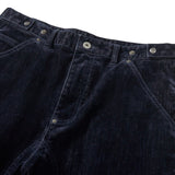 Velvet denim work pants / Dark navy
