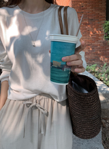 Rear Cooling Linen Round Knit / 4 colors