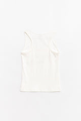 Love & Healthy Logo Sleeveless Top White