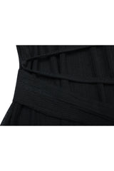 LILY COWL RIBBON TOP black