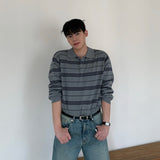 Point Stripe Collar Knit