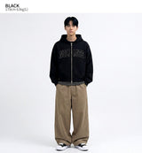 2ウェイクロップフィットノーリミットフーディドジップアップ ブラック