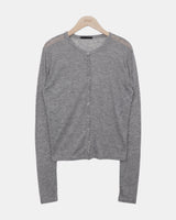 Meltin Snap-Button Sheer Cardigan