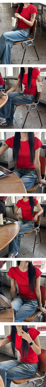 [S/S] slim fit half t-shirts(4color)