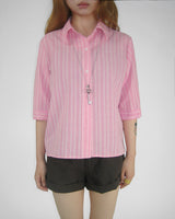 CANDY STRIPE 3/4 SLEEVE SHIRT
