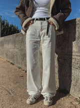 [U-BASIC] Daily Straight Cotton Wide Pants