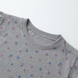 フラワーシャーリングクロップTシャツ