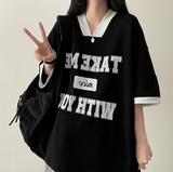 Take color matching line short sleeve