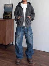 Glide Wide Cargo Denim (3color) (No.1007)