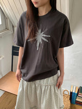[unisex] ユヒカスターパッチオーバー半袖Tシャツ