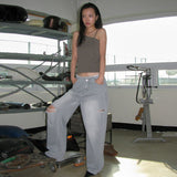 シングルバックルスリーブレス_khaki