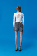 PRINT POINT RASHGUARD [WHITE]