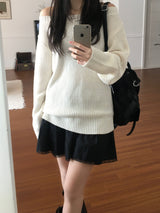 ネフオフショルダーニットウェア (3color)