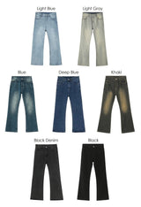 Awesome Sand Semi Bootcut Denim Pants (7color)