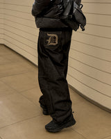 Prime nine wide denim pants