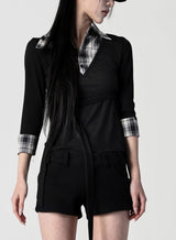 Bella check t-shirt