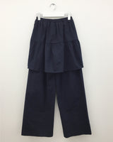 Wavy flare skirt pants (3color)