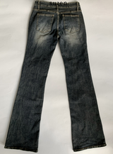 bandage y2k low-waist bootcut pants